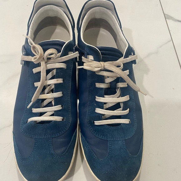 Louis Vuitton Blue Leather Sneakers - Picture 5 of 10